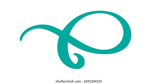 Vintage hand drawn flourish separator Calligraphy elements symbol linked, join, passion and wedding. Template for t shirt, card, poster. Design flat element of valentine day. Vector illustration