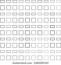 Vintage hand drawn Frames design illustration  