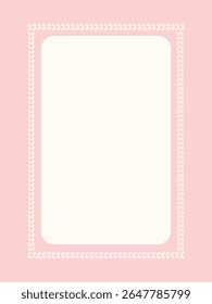 Vintage hand drawn frames with whimsical lines, bows, ribbons. Italian summer vacation aesthetic. Colorful minimalist line borders, postage stamp. Vector template for poster, invitation, card.