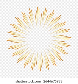 Vintage hand drawn sunburst vector