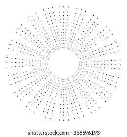 Vintage hand drawn sunburst vector illustration design element
