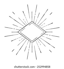 Vintage hand drawn vector label