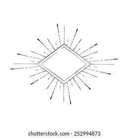 Vintage hand drawn vector label