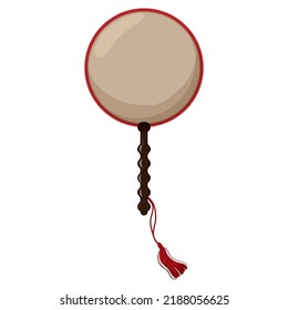 vintage hand fan folding cartoon. vintage hand fan folding sign. isolated symbol vector illustration