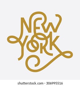 Vintage Hand con letras texturadas de la ciudad de Nueva York ropa de vestir marca de moda. Gráficos de tee de la vieja escuela retro. Diseño de tipo personalizado. Composición tipográfica dibujada a mano. Afiche artístico de decoración artesanal.