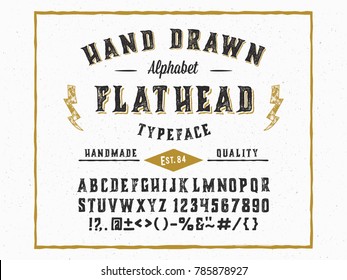 Vintage Hand Made Font 