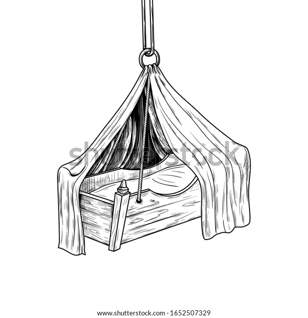 hanging baby cradle