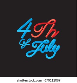 vintage happy 4 Th of July, happy labor day, the independence day of the United States of America, vector illustration