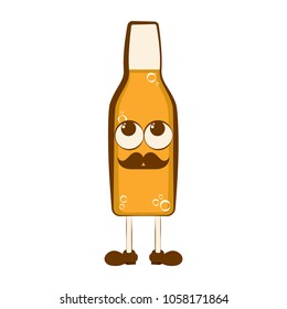 Vintage happy beer cartoon character