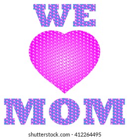 Vintage Happy Mother Day Typographical Background