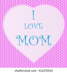Vintage Happy Mother Day Typographical Background