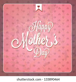 Vintage Happy Mothers Day Cards - EPS10 Compatibility Required