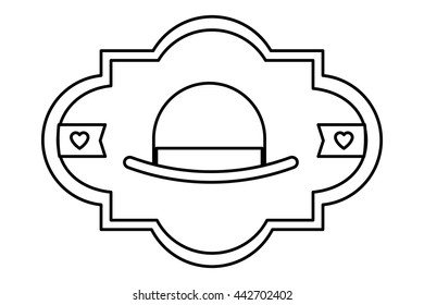 vintage hat icon