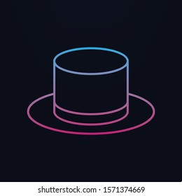 Vintage hat nolan icon. Simple thin line, outline vector of party icons for ui and ux, website or mobile application