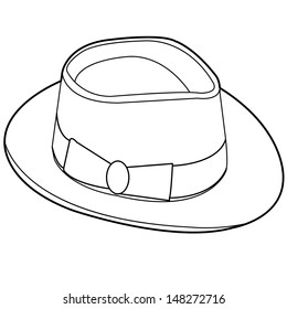 6,629 Top Hat Outline Images, Stock Photos & Vectors 