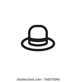 vintage hat vector icon
