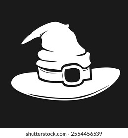 vintage hat for wizard vector illustration