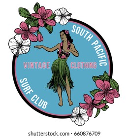 Vintage Hawaiian Hula Badge