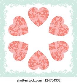Vintage heart. Abstract background. Vector illustration EPS10