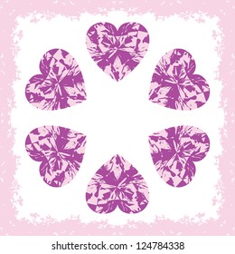 Vintage heart. Abstract background. Vector illustration EPS10