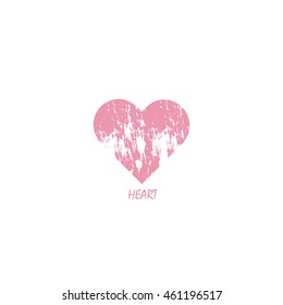 Vintage heart icon.