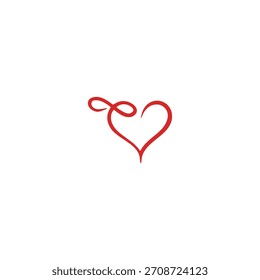 Diseño de Vector plano de icono de corazón de Antiguas.