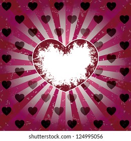  Vintage  heart template. Universal: Background Pattern Texture.Vector illustration EPS10