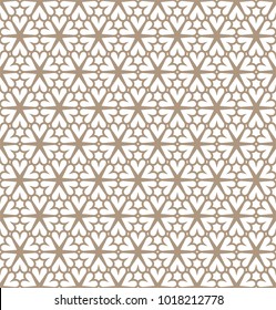 Vintage Heart Vector Art Deco Seamless Pattern. Geometric decorative texture. Vector floral background.