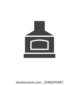 Vintage heater vector icon. filled flat sign for mobile concept and web design. Furnace glyph icon. Symbol, logo illustration. Vector graphics
