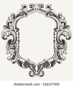 Vintage High Ornate Original Royal Frame