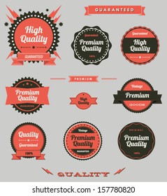 Vintage High Quality Labels Set