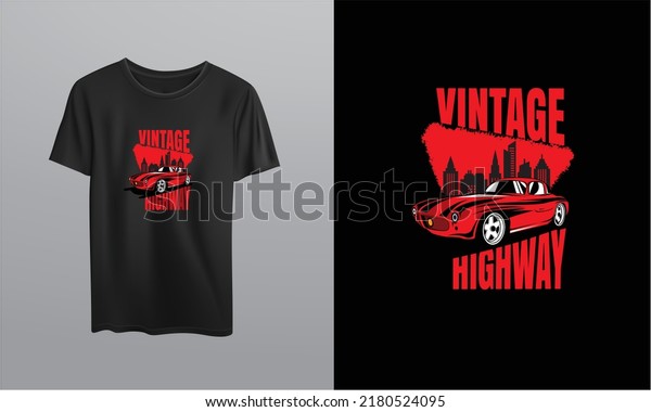 Vintage Highway T shirt\
Design