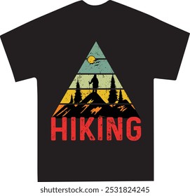 Vintage Hiking Adventure T shirt design