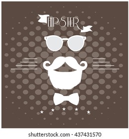 Vintage HIpster icons, Vector illustration