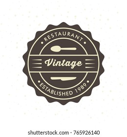 Vintage Hipster Logo Design Template Vector
