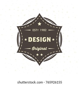 Vintage Hipster Logo Design Template Vector