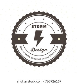 Vintage Hipster Logo Design Template Vector