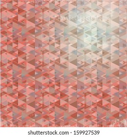 Vintage hipster triangle seamless pattern background of geometric shapes. Geometric hipster retro background with place for your text. Retro triangle background
