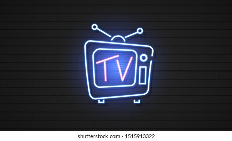 Vintage Hologram Tv. Vector Electronic Background. Isolated Illustration