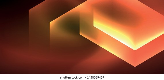 Vintage holographic shiny neon color light, great design for any purposes. Abstract magic motion background. Vintage cinema concept. Technology background. Realistic neon shining.