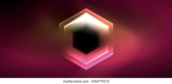 Vintage holographic shiny neon color light, great design for any purposes. Abstract magic motion background. Vintage cinema concept. Technology background. Realistic neon shining.