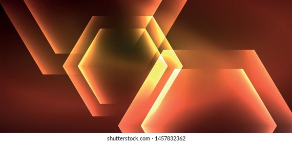 Vintage holographic shiny neon color light, great design for any purposes. Abstract magic motion background. Vintage cinema concept. Technology background. Realistic neon shining.