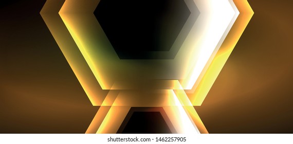 Vintage holographic shiny neon color light, great design for any purposes. Abstract magic motion background. Vintage cinema concept. Technology background. Realistic neon shining.