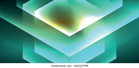 Vintage holographic shiny neon color light, great design for any purposes. Abstract magic motion background. Vintage cinema concept. Technology background. Realistic neon shining.