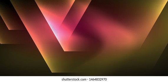 Vintage holographic shiny neon color light, great design for any purposes. Abstract magic motion background. Vintage cinema concept. Technology background. Realistic neon shining.