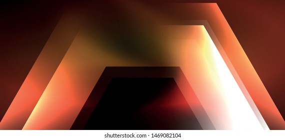 Vintage holographic shiny neon color light, great design for any purposes. Abstract magic motion background. Vintage cinema concept. Technology background. Realistic neon shining.