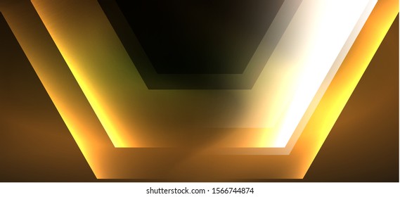 Vintage holographic shiny neon color light, great design for any purposes. Abstract magic motion background. Vintage cinema concept. Technology background. Realistic neon shining.