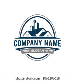 vintage home logo vector