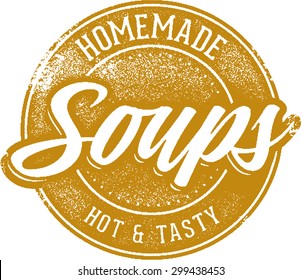 Vintage Homemade Soups Sign