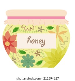 Vintage honey jar